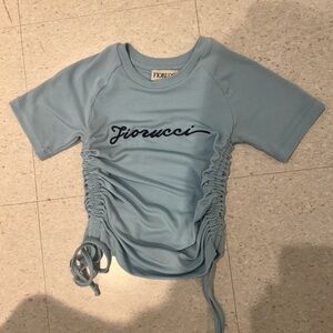 Fiorucci Blue Scrunch Top